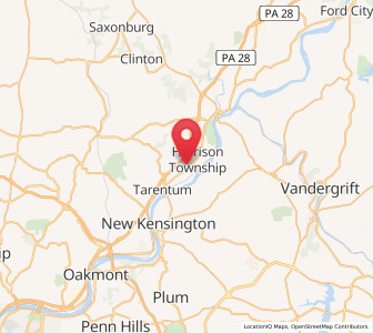 Map of Natrona Heights, Pennsylvania