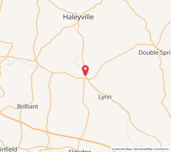 Map of Natural Bridge, Alabama