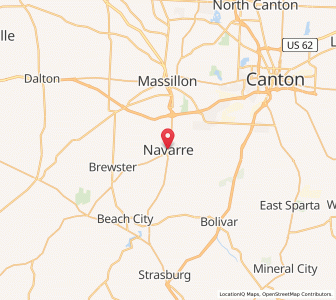 Map of Navarre, Ohio