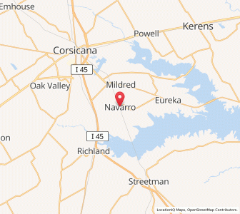 Map of Navarro, Texas