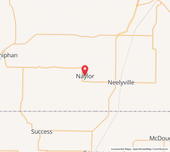Map of Naylor, Missouri