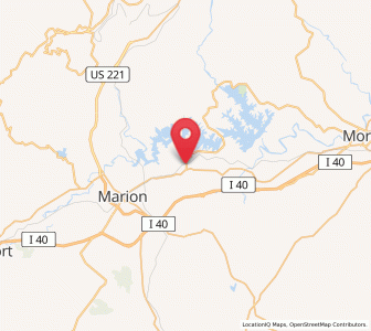 Map of Nebo, North Carolina