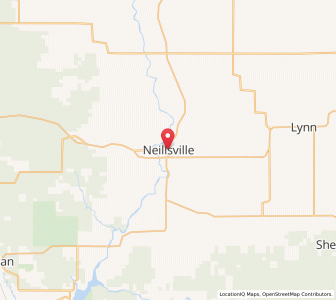 Map of Neillsville, Wisconsin
