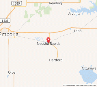 Map of Neosho Rapids, Kansas