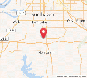 Map of Nesbit, Mississippi