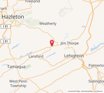 Map of Nesquehoning, Pennsylvania