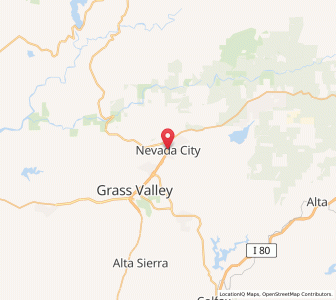 Map of Nevada City, California
