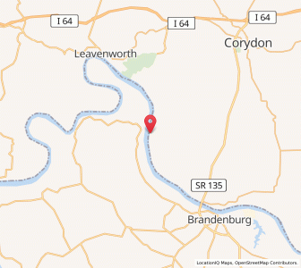 Map of New Amsterdam, Indiana