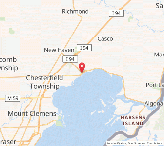 Map of New Baltimore, Michigan