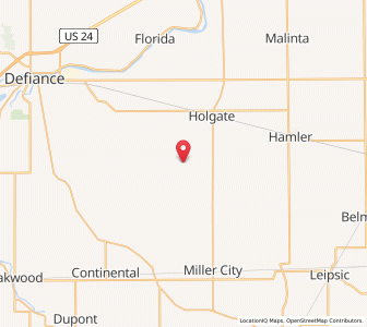 Map of New Bavaria, Ohio