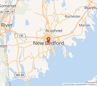 Map of New Bedford, Massachusetts