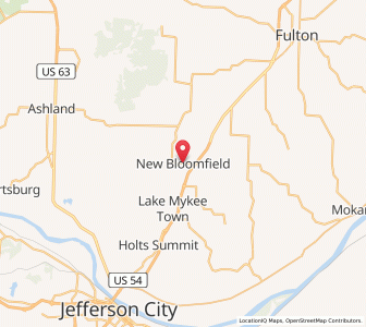 Map of New Bloomfield, Missouri