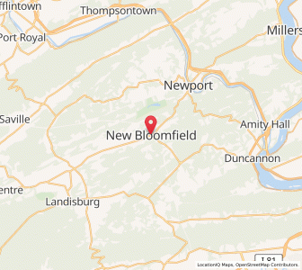 Map of New Bloomfield, Pennsylvania