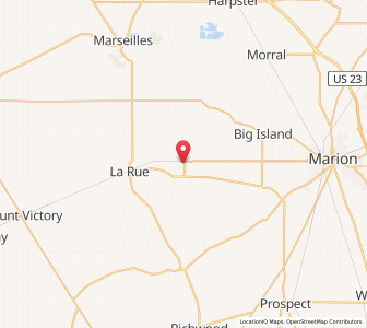 Map of New Bloomington, Ohio