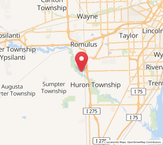 Map of New Boston, Michigan