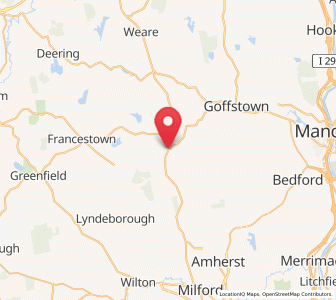 Map of New Boston, New Hampshire