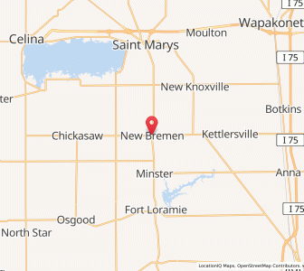 Map of New Bremen, Ohio