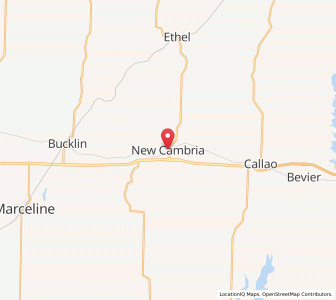 Map of New Cambria, Missouri