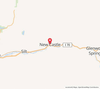 Map of New Castle, Colorado