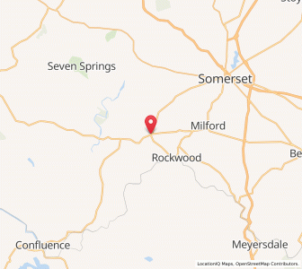 Map of New Centerville, Pennsylvania