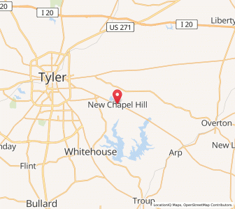 Map of New Chapel Hill, Texas