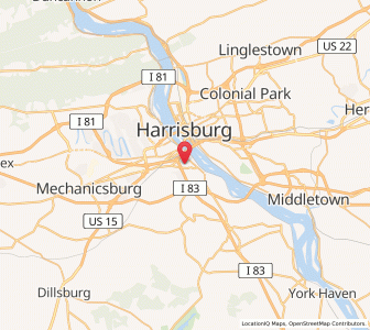 Map of New Cumberland, Pennsylvania