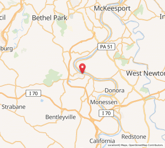 Map of New Eagle, Pennsylvania