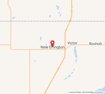 Map of New Effington, South Dakota