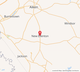Map of New Ellenton, South Carolina