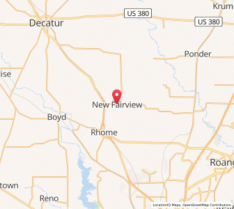Map of New Fairview, Texas