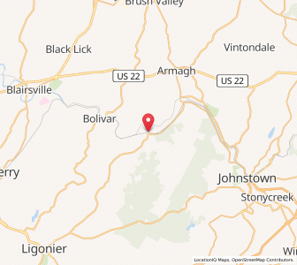 Map of New Florence, Pennsylvania