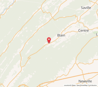 Map of New Germantown, Pennsylvania