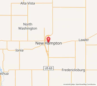 Map of New Hampton, Iowa