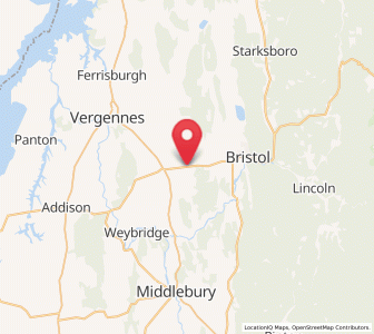 Map of New Haven, Vermont