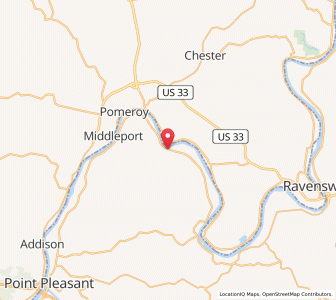 Map of New Haven, West Virginia