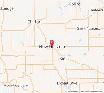 Map of New Holstein, Wisconsin
