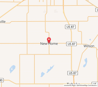 Map of New Home, Texas