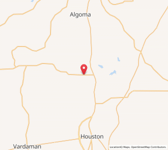 Map of New Houlka, Mississippi