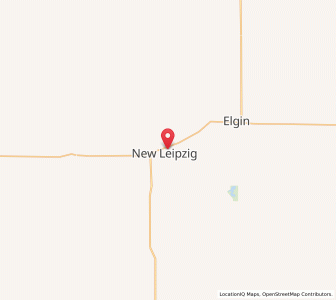 Map of New Leipzig, North Dakota