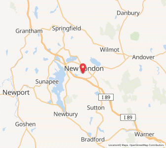 Map of New London, New Hampshire