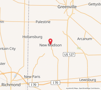 Map of New Madison, Ohio