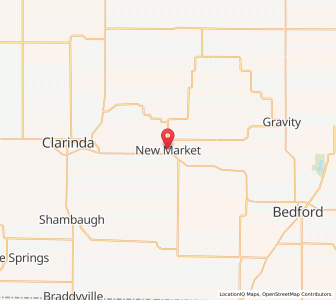Map of New Market, Iowa