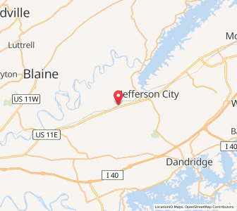 Map of New Market, Tennessee