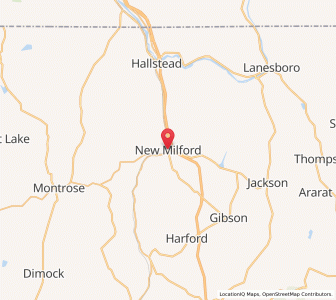 Map of New Milford, Pennsylvania