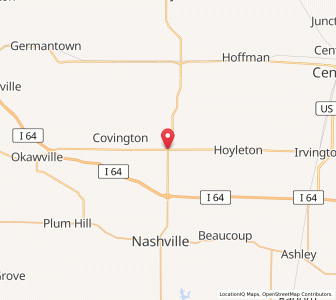 Map of New Minden, Illinois