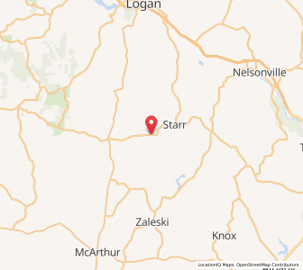 Map of New Plymouth, Ohio