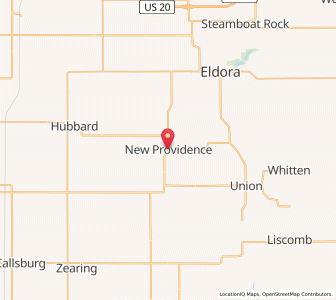 Map of New Providence, Iowa