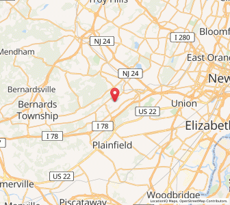 Map of New Providence, New Jersey