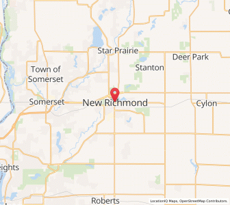 Map of New Richmond, Wisconsin