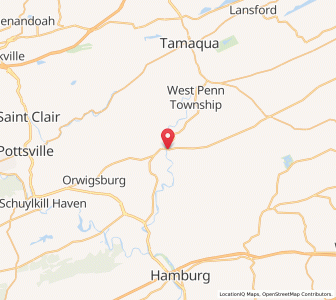 Map of New Ringgold, Pennsylvania